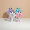 Colorful fox-shaped handheld folding mini fan for summer portability, silent mini USB charging Specification image